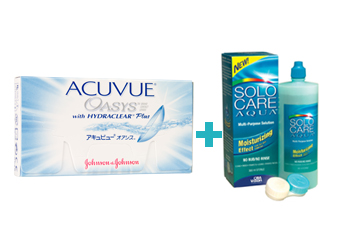 Acuvue Oasys with Hydraclear Plus (6 buc)+ Solocare (360 ml)